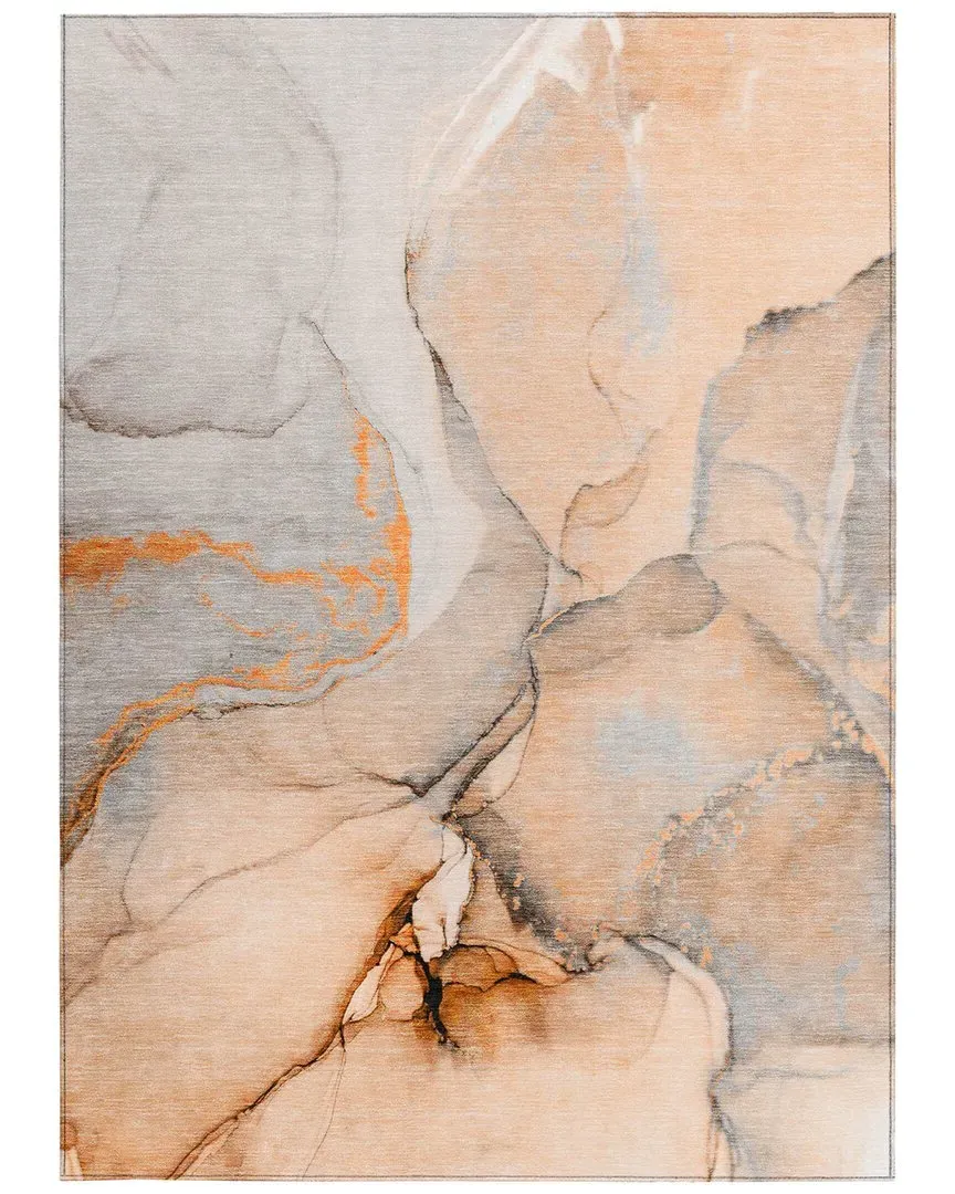 Chantille Indoor/Outdoor Washable Rug - Orange, Polyester