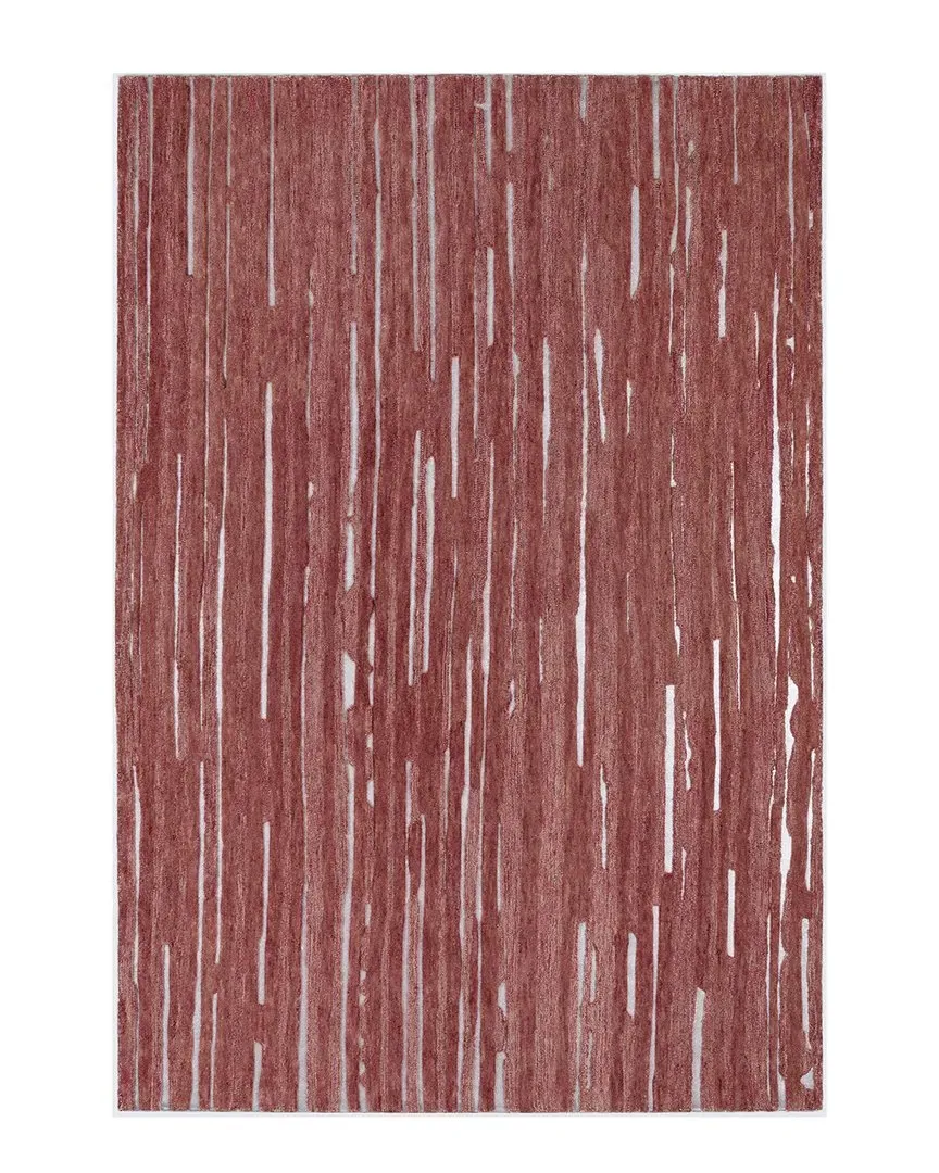 Dazzle Wool-Blend Rug - Red image