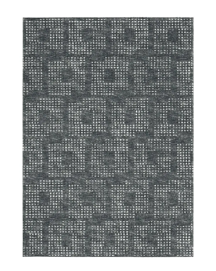 Eleanor Indoor/Outdoor Washable Rug - Black, Polyester image