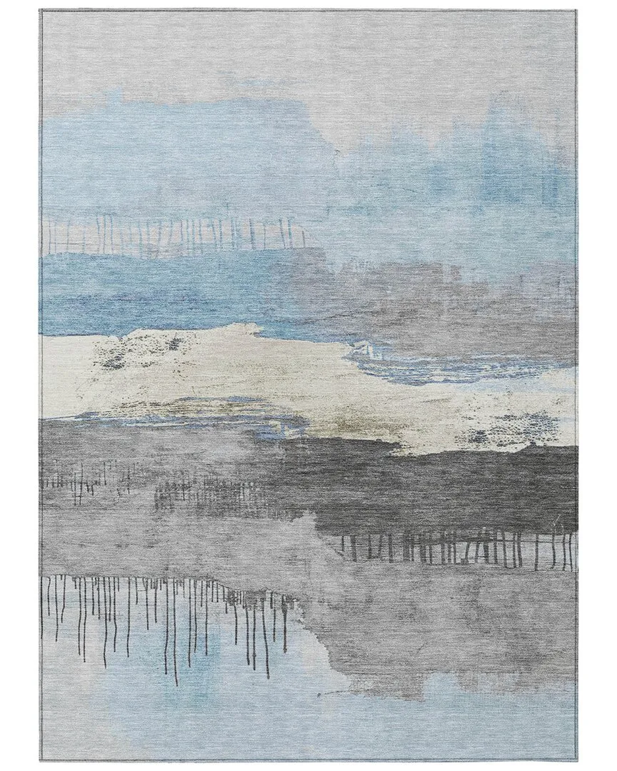 Indoor/Outdoor Rug - Blue, Polyester