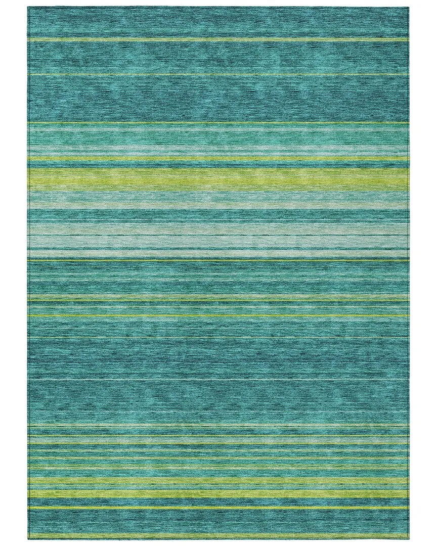 Indoor/Outdoor Rug - Teal, Polyester