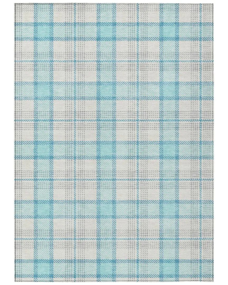 Indoor/Outdoor Rug - Teal, Polyester