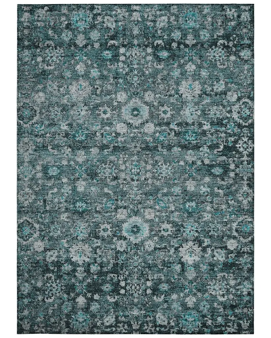 Indoor/Outdoor Rug - Teal, Polyester