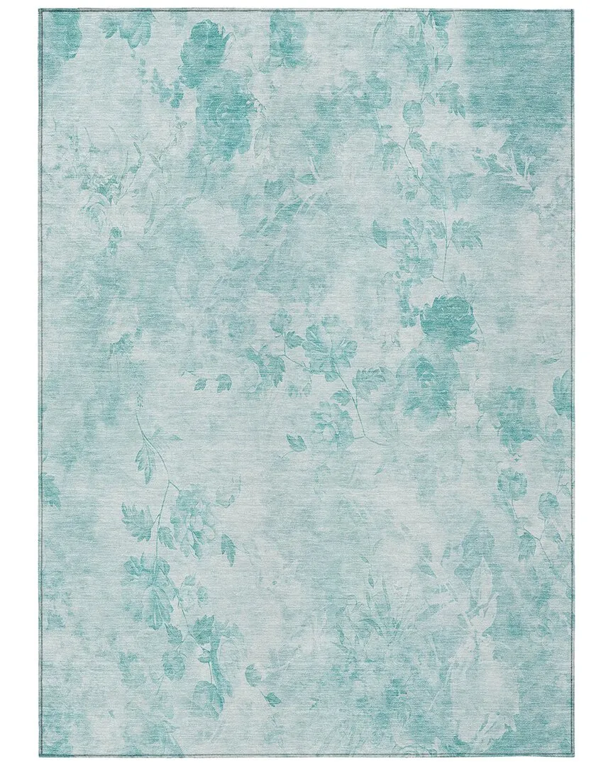 Indoor/Outdoor Rug - Teal, Polyester