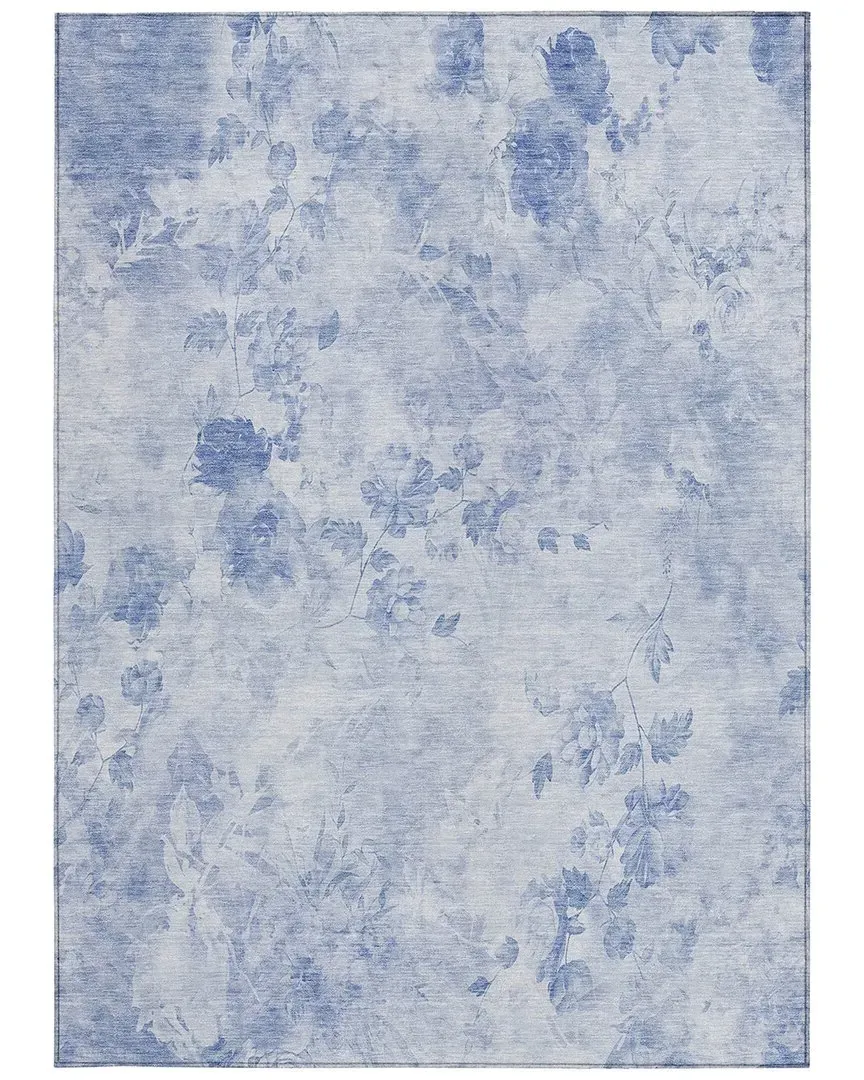 Indoor/Outdoor Washable Rug - Blue, Polyester image