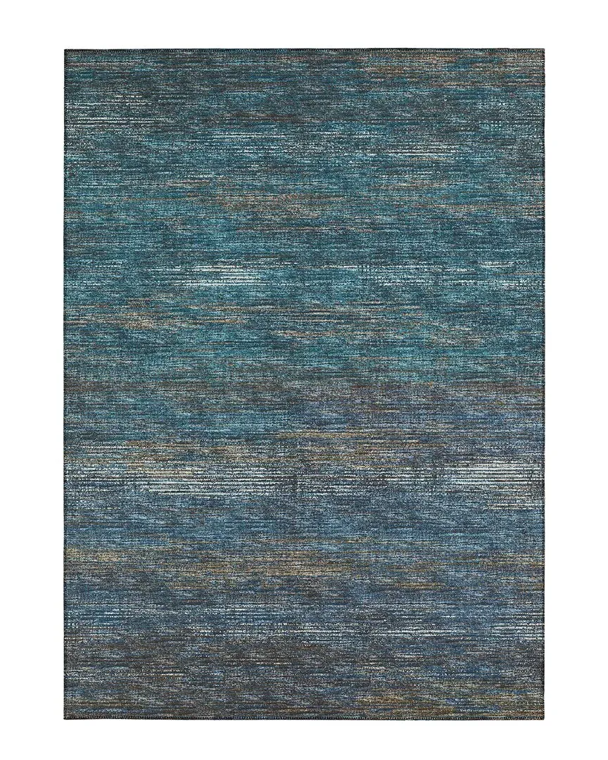 Marston Indoor/Outdoor Washable Rug - Blue, Polyester