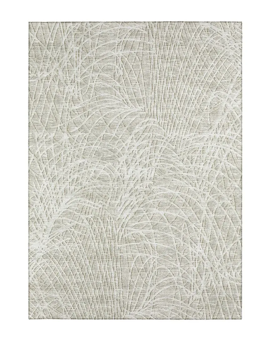 Rylee Indoor/Outdoor Washable Rug - Beige, Polyester image