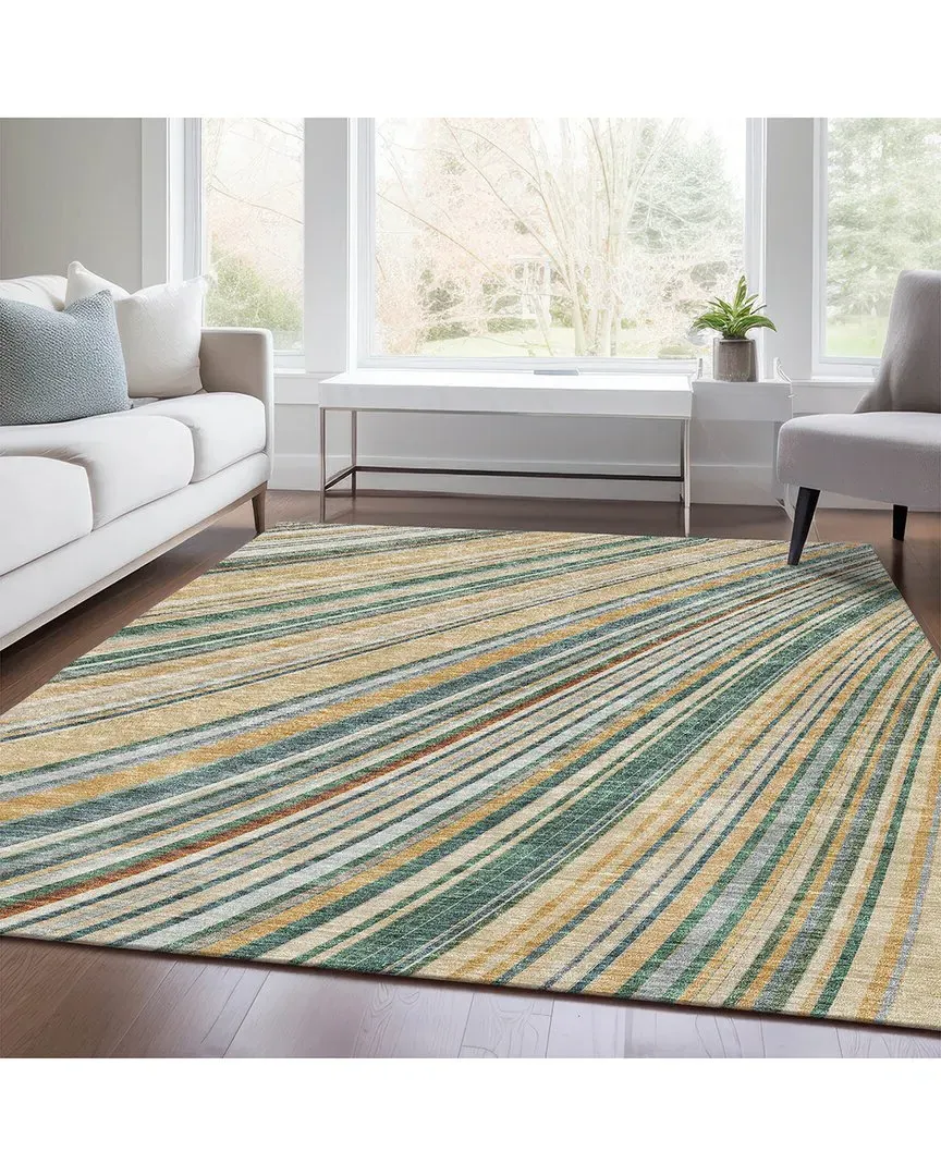Washable Area Rug - Brown, Polyester