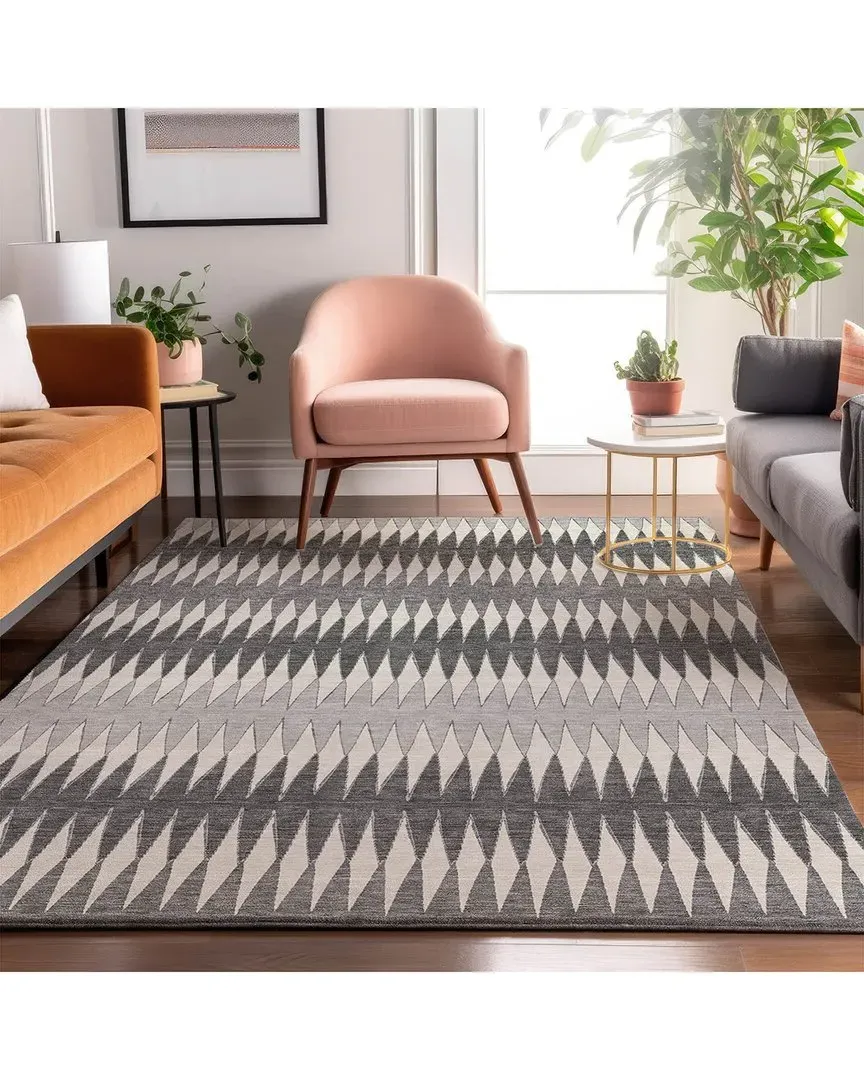 Washable Area Rug - Gray, Polyester