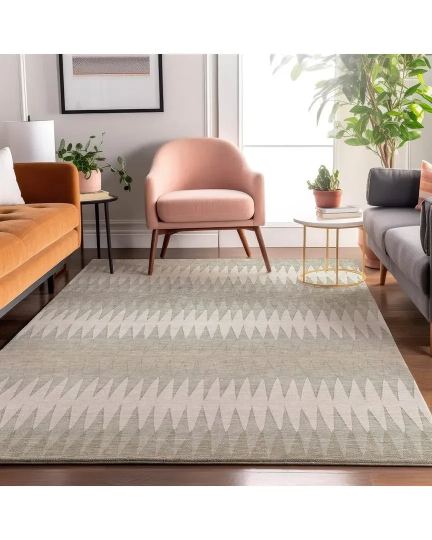 Washable Area Rug - Ivory, Polyester