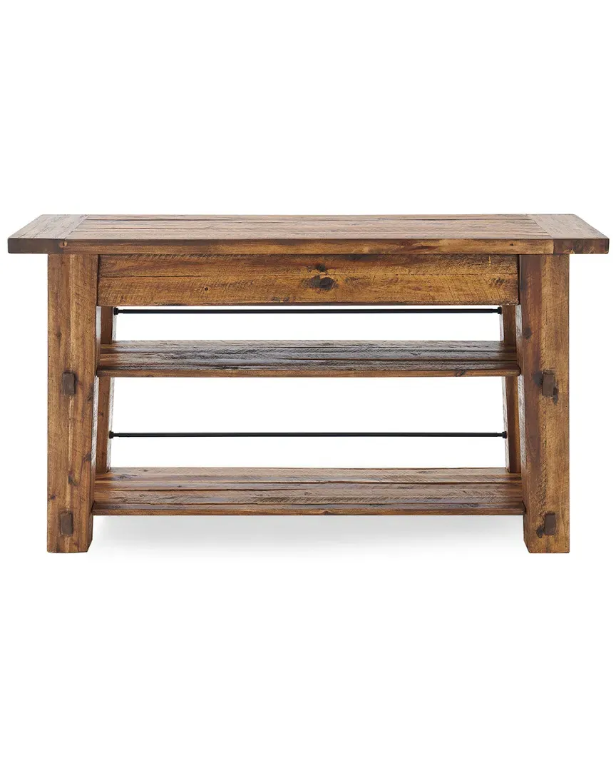 Durango 54in Console Table with Two Shelves - Brown, Acacia image