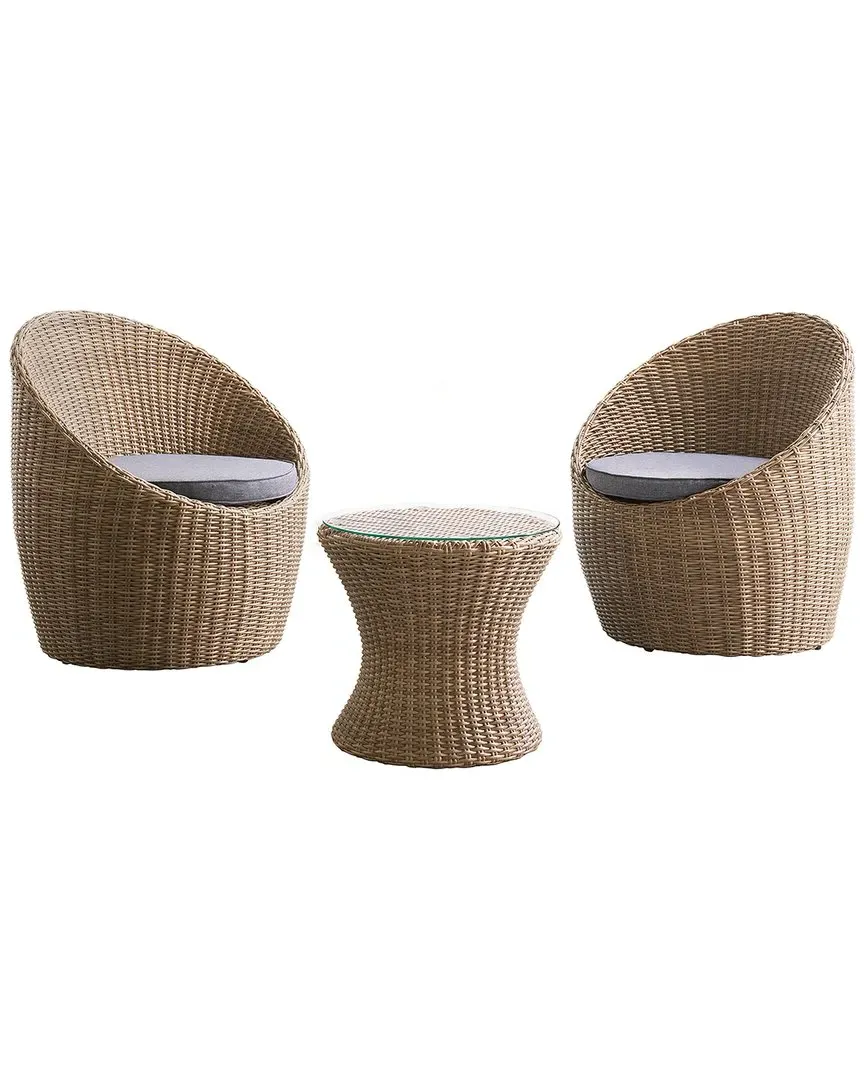 Strafford All-Weather Wicker Outdoor Set - Rattan Brown image
