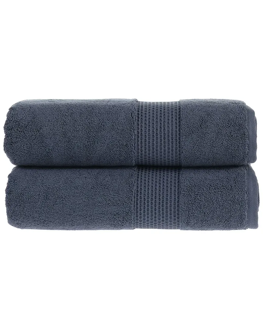 Antimicrobial Rhapsody Royale Bath Sheet Pack - Pale Midnight, Turkish Cotton