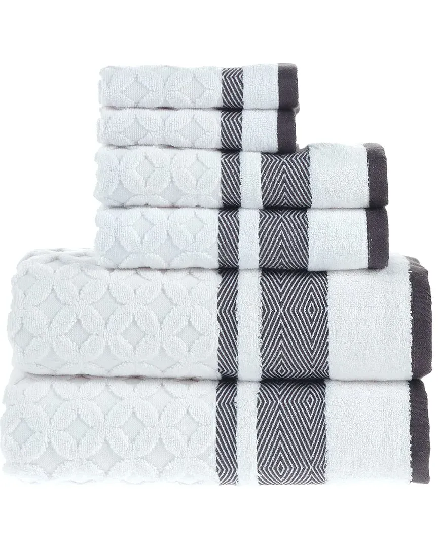 Antimicrobial Westport 6-Piece Towel Set - Magnet, Turkish Cotton