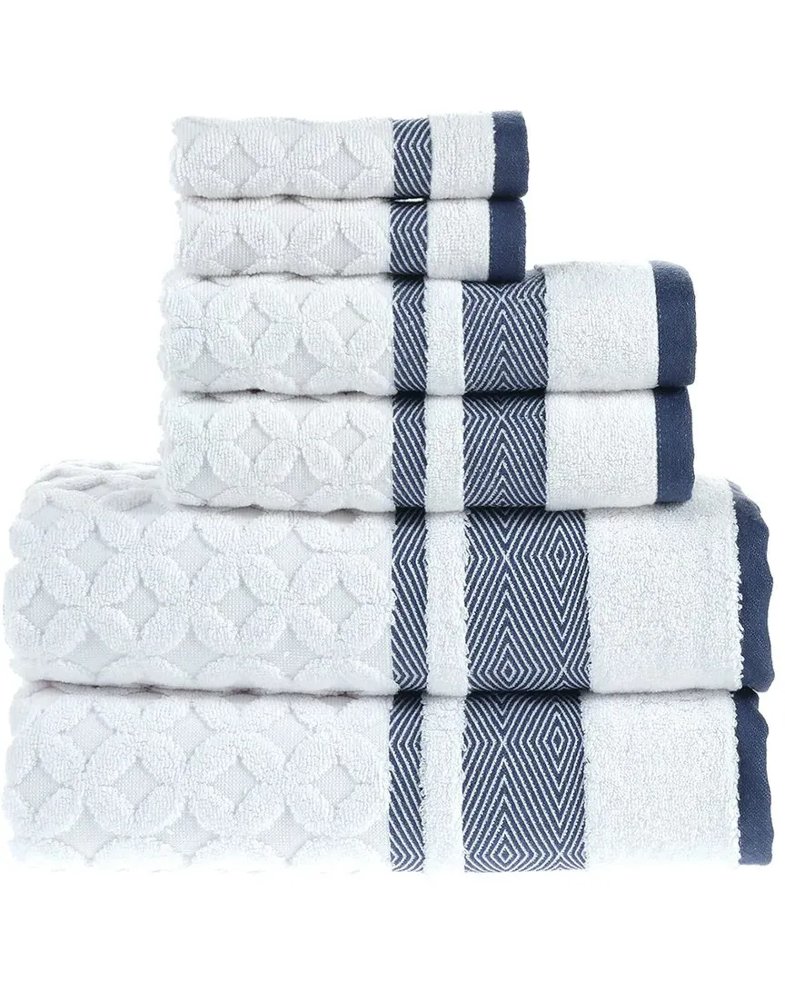 Antimicrobial Westport 6-Piece Towel Set - Pale Midnight, Cotton