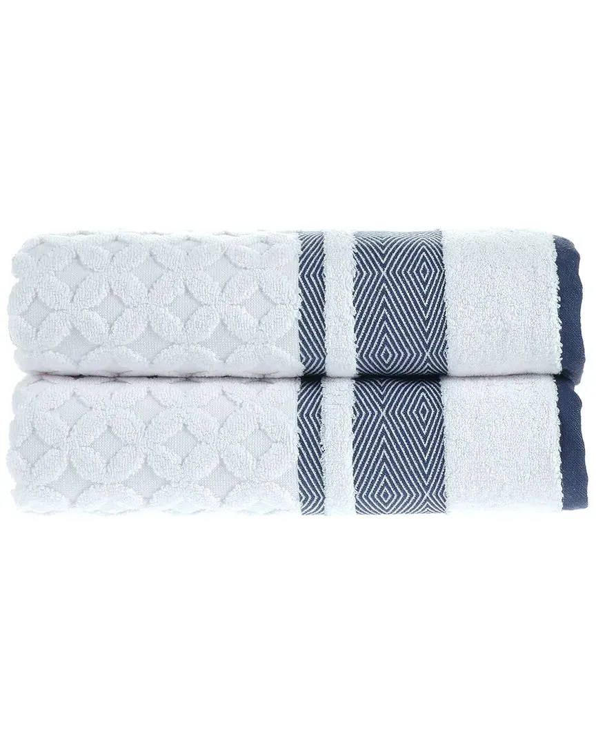 Antimicrobial Westport Bath Sheet Pack of 2 - Pale Midnight