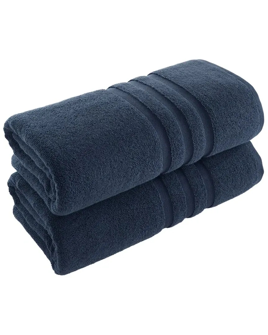 Irvington Antimicrobial Bath Sheet Pack of 2 - Navy