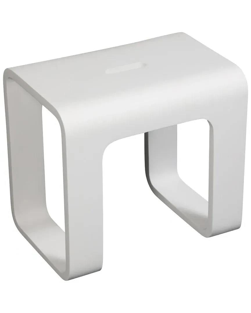 Bathroom Stool - White, Resin