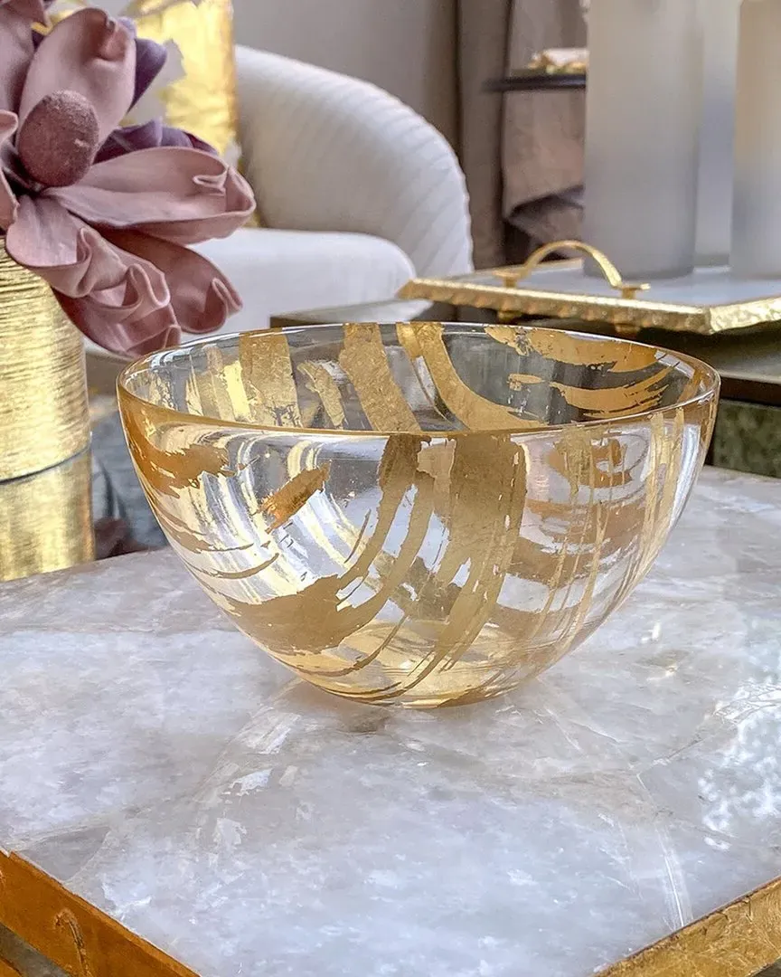 Alice Pazkus Dessert Bowl - Gold, Glass image