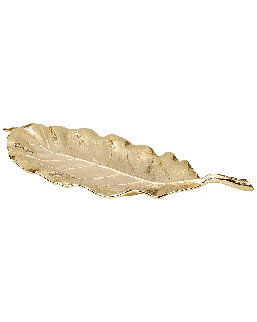 Large Leaf Dish - Gold, Stainless Steel