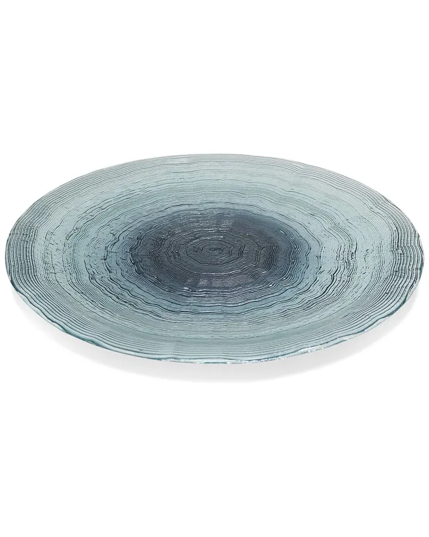 Set of 4 Charger Plates - Blue, Glass image