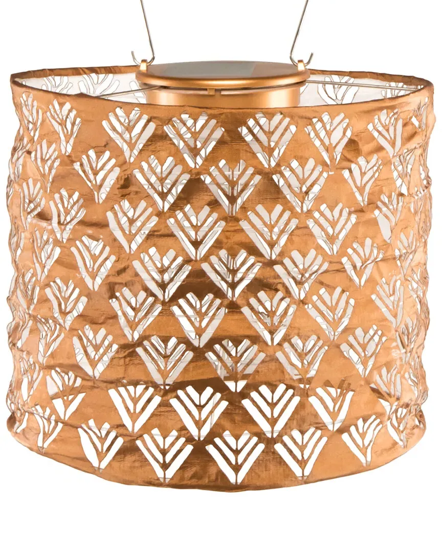Soji Stella Solar Drum Lantern - Copper, Tyvek