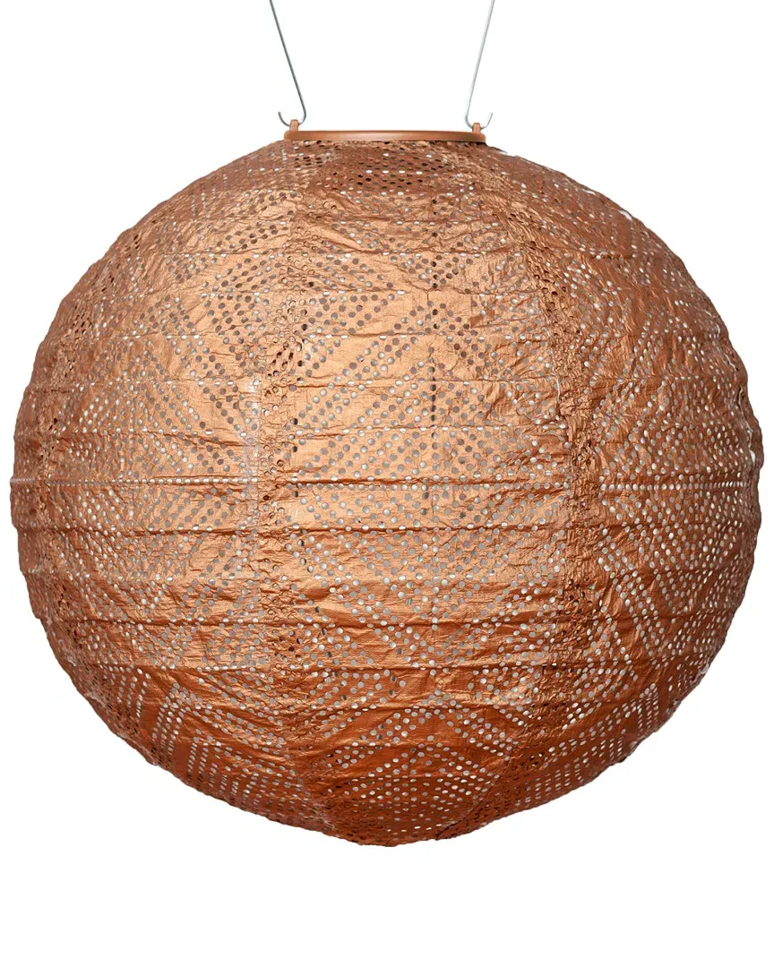 Soji Stella Solar Market Globe Lantern - Copper, Tyvek image