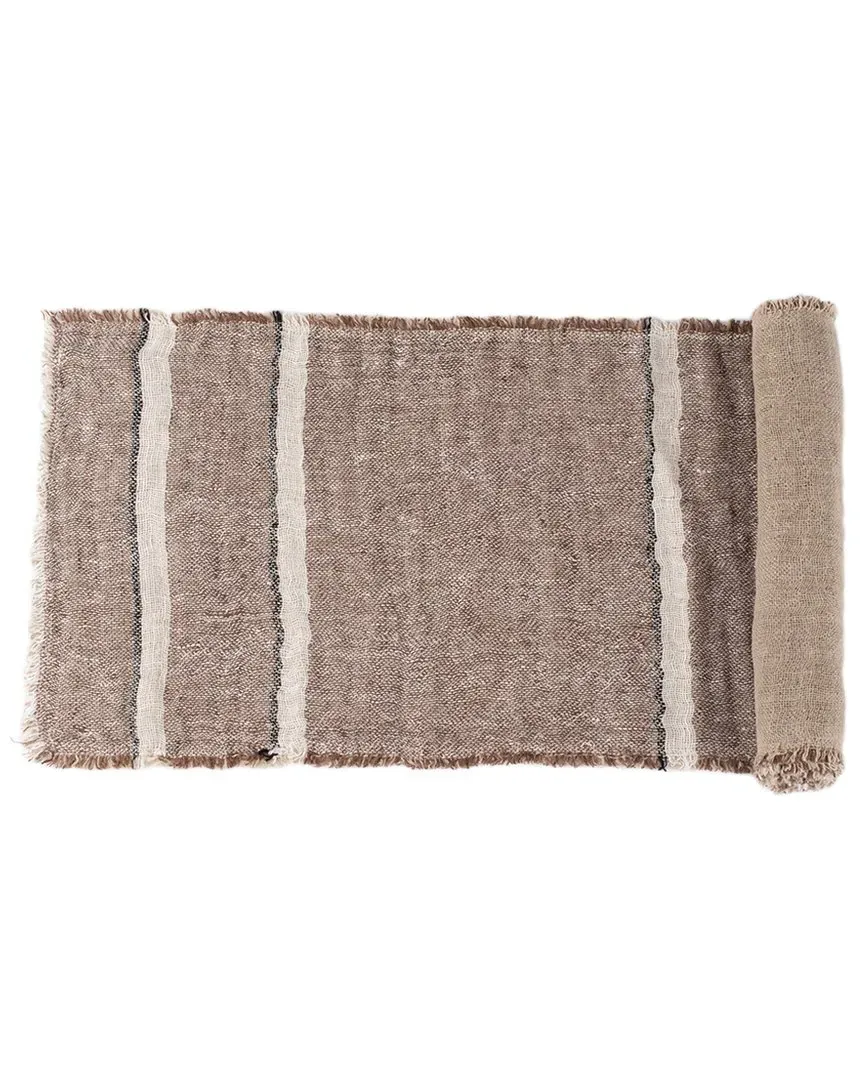 Akin 108in Table Runner - Saddle, Linen