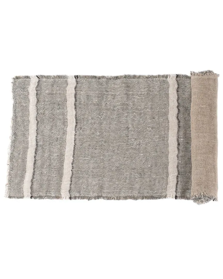 Akin 60in Table Runner - Kale, Linen image