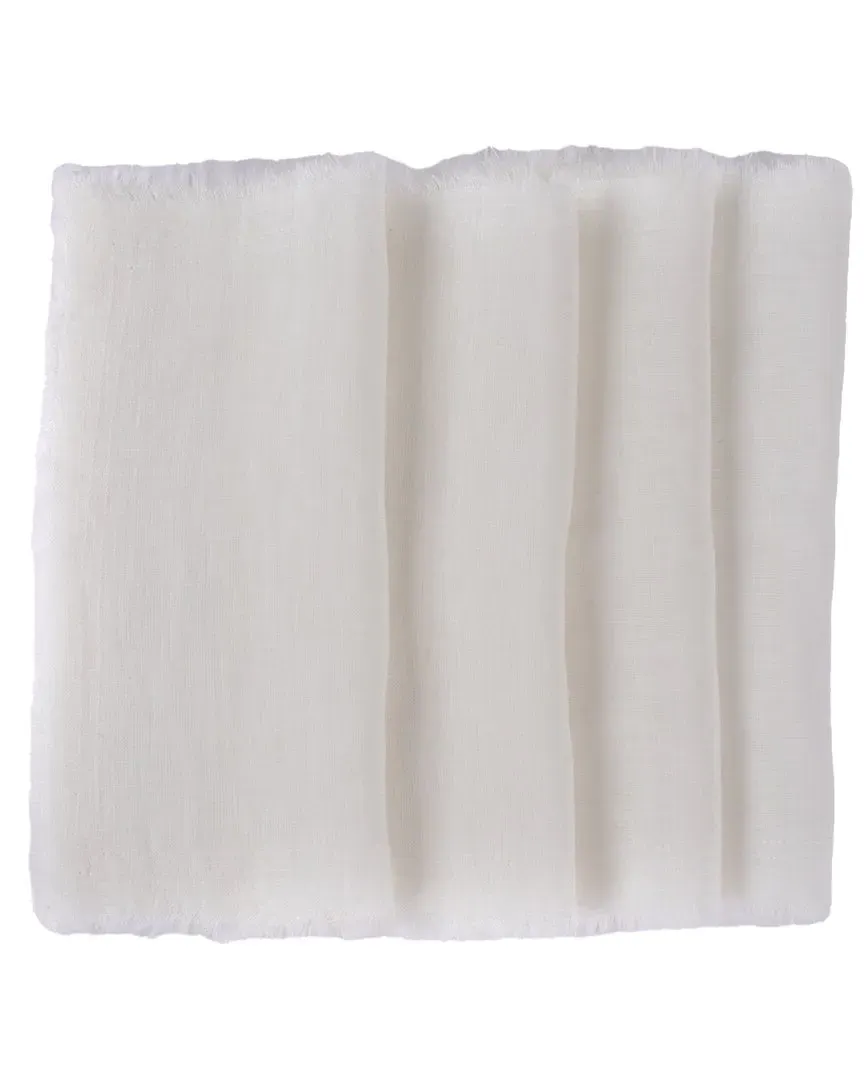 Brisbane Set of 4 Cocktail Napkins - Ivory, Linen