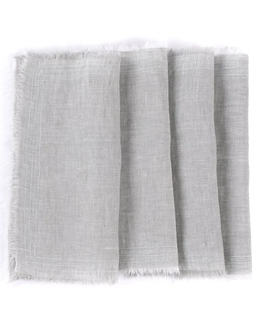 Brisbane Set of 4 Cocktail Napkins - Sea Glass, Linen