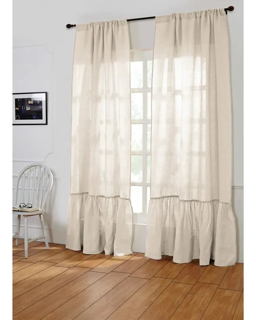 Caprice Curtain Panel - Ivory, Linen