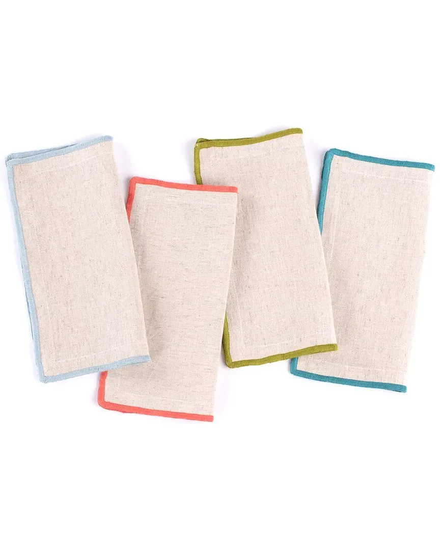 Cora Set of 4 Cocktail Napkins - Cotton image