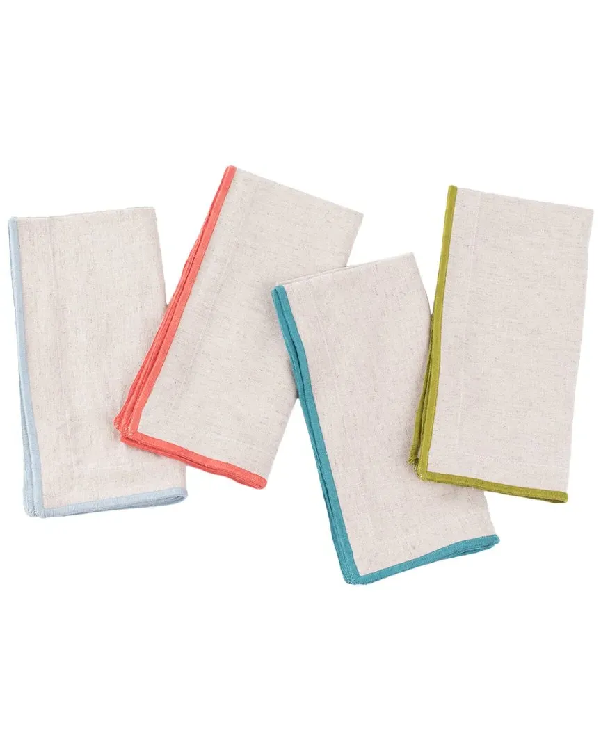 Cora Set of 4 Dinner Napkins - Cotton