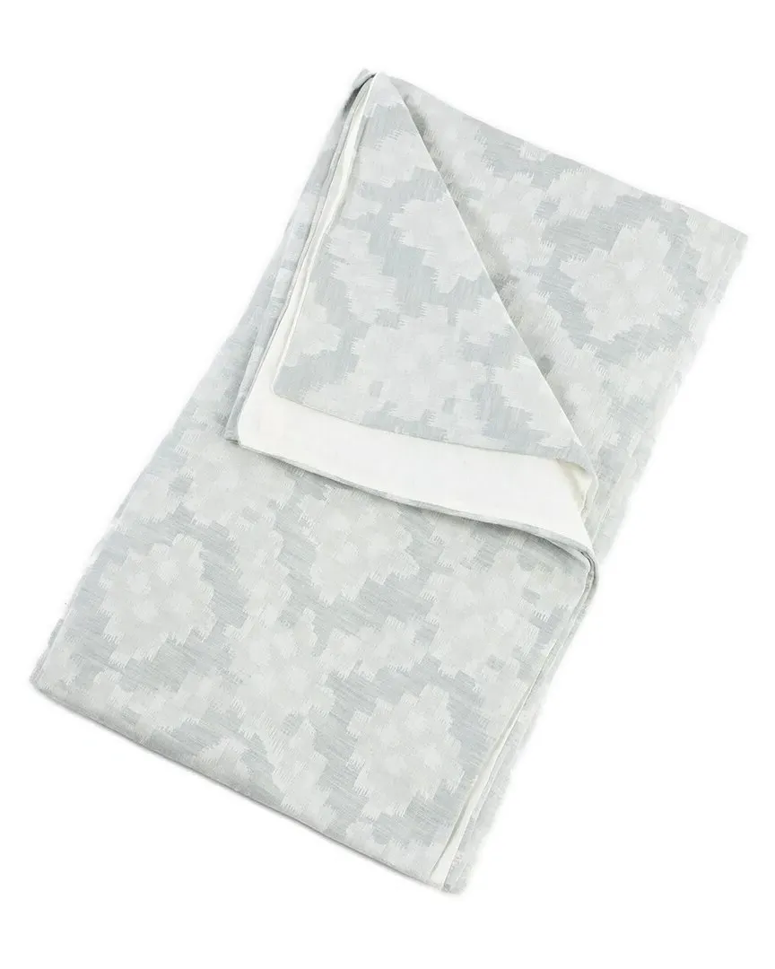 Derrick French Ikat Duvet Cover - Sea Glass, Linen Cotton