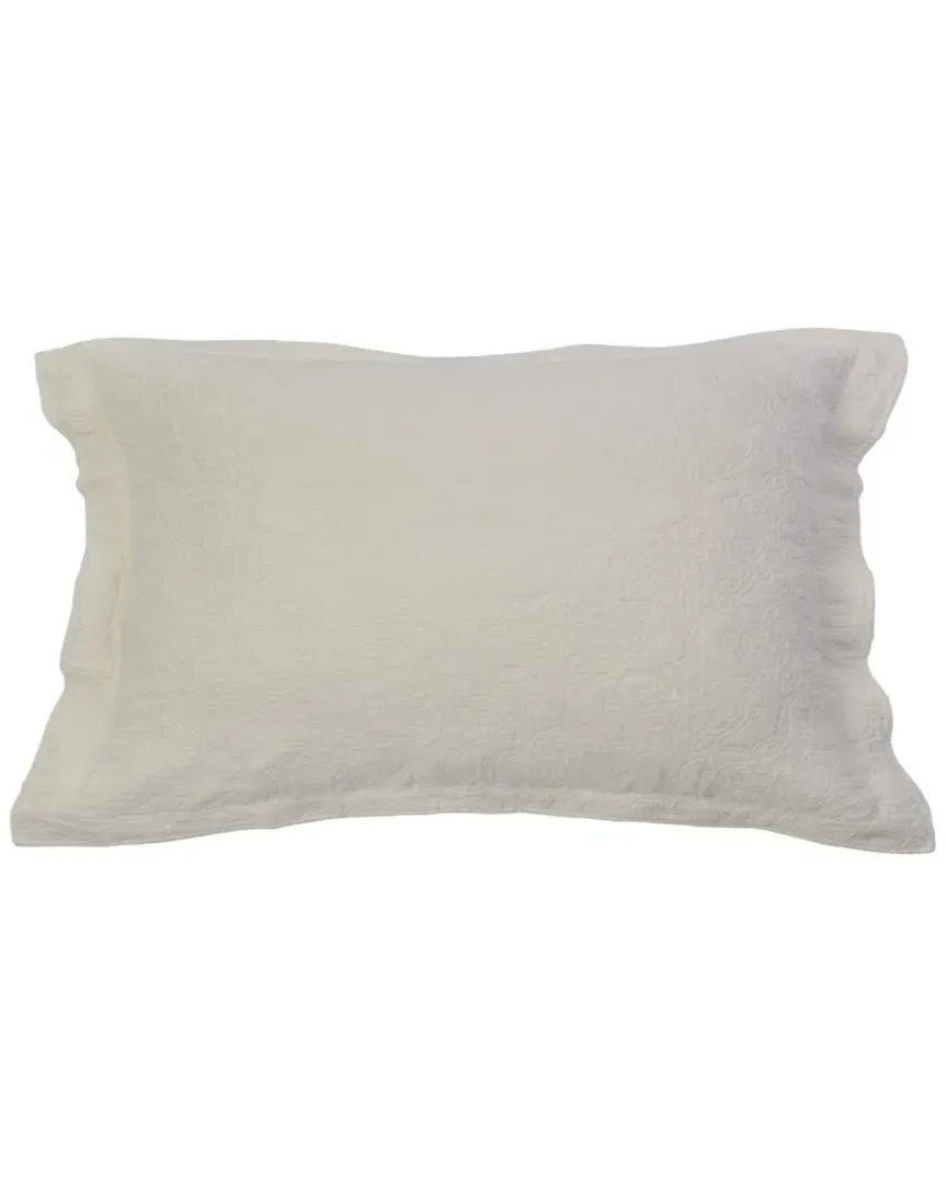 Grace Matelasse Standard Sham - Ivory, Cotton image