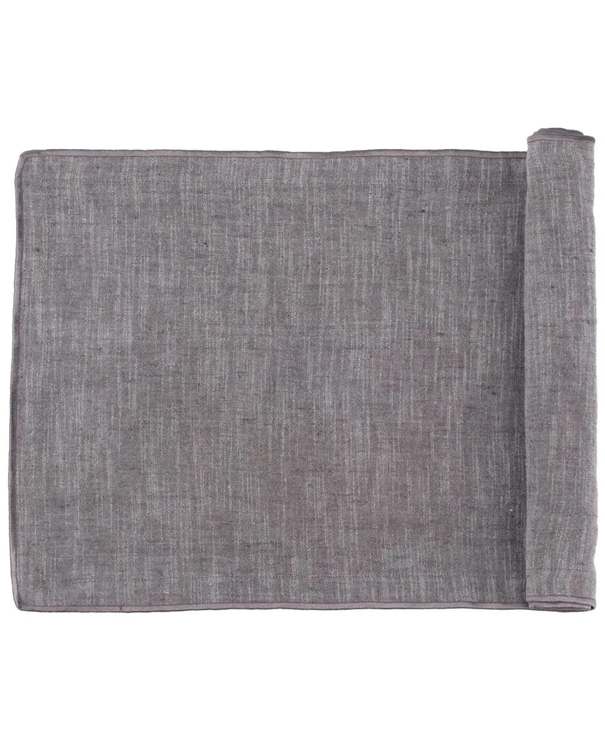 Harlow Table Runner - Charcoal, Linen image