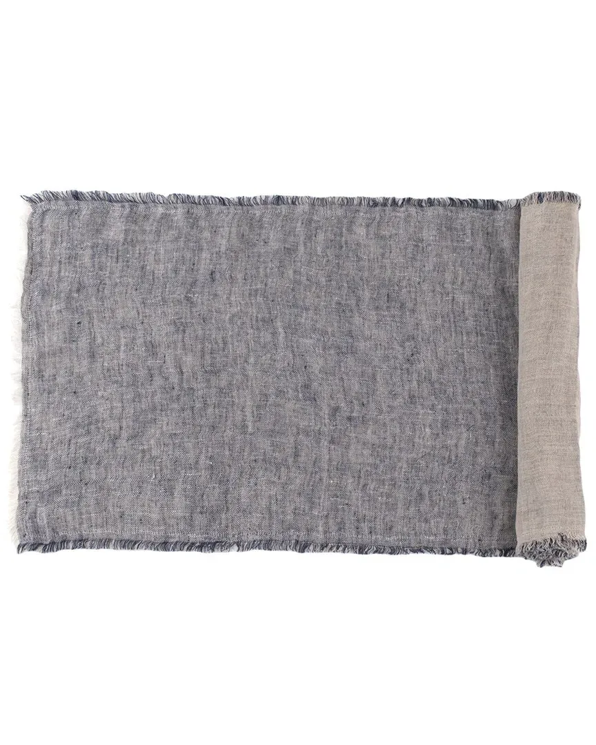 Kent 108in Table Runner - Indigo, Linen