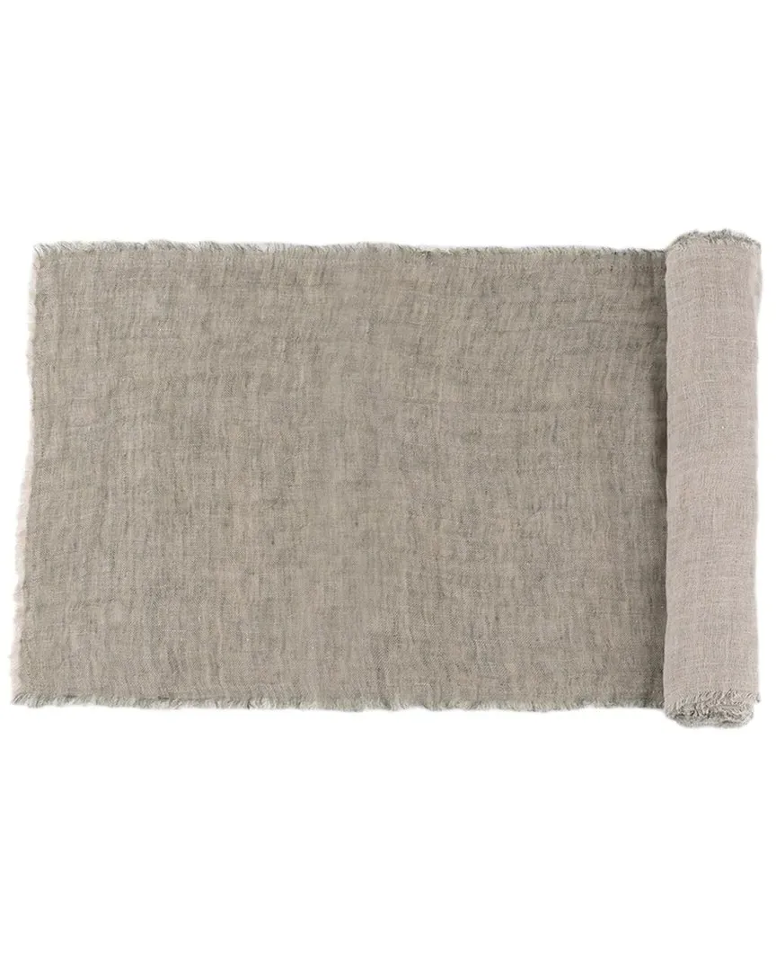 Kent 108in Table Runner - Kale, Linen