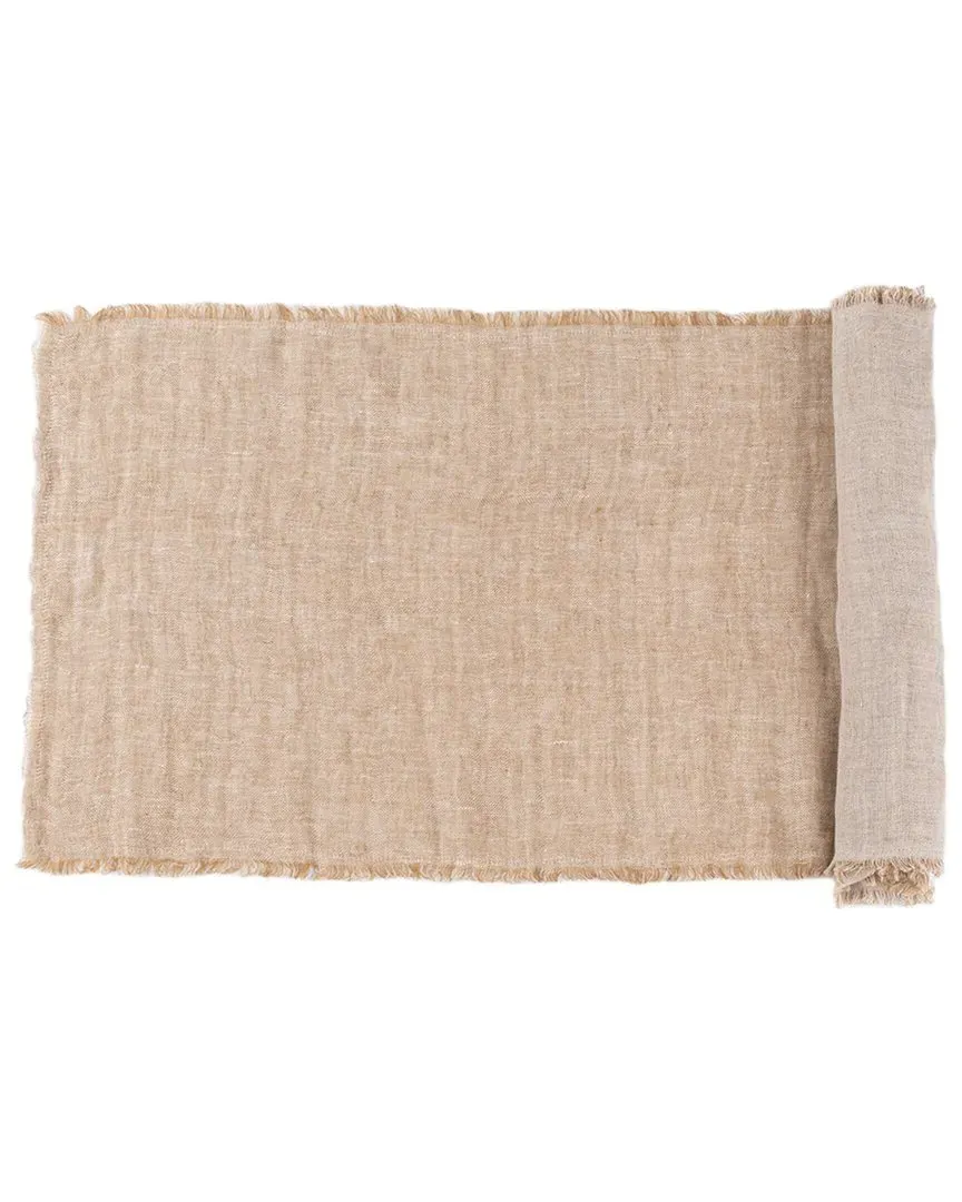 Kent 108in Table Runner - Ochre, Linen