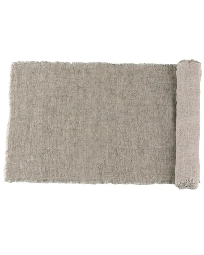 Kent 60in Table Runner - Kale, Linen