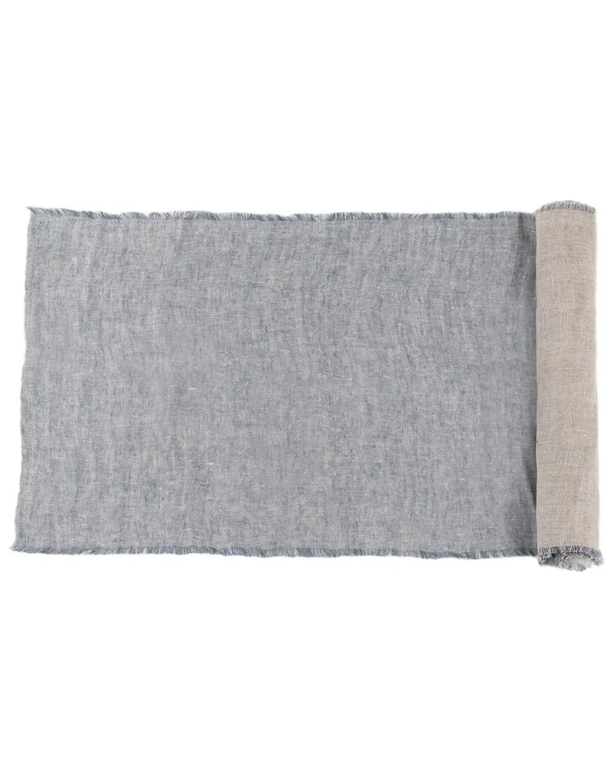 Kent 60in Table Runner - Peacock, Linen