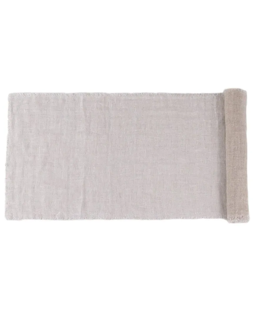 Kent 60in Table Runner - White, Linen