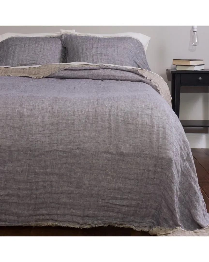 Kent Bedspread Set - Blue, Linen image