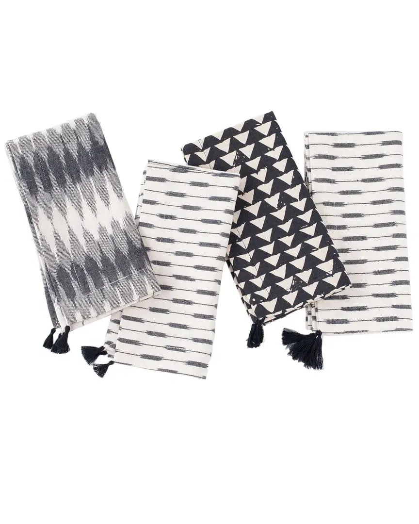 Lana Set of 4 Dinner Napkins - Natural, Cotton image