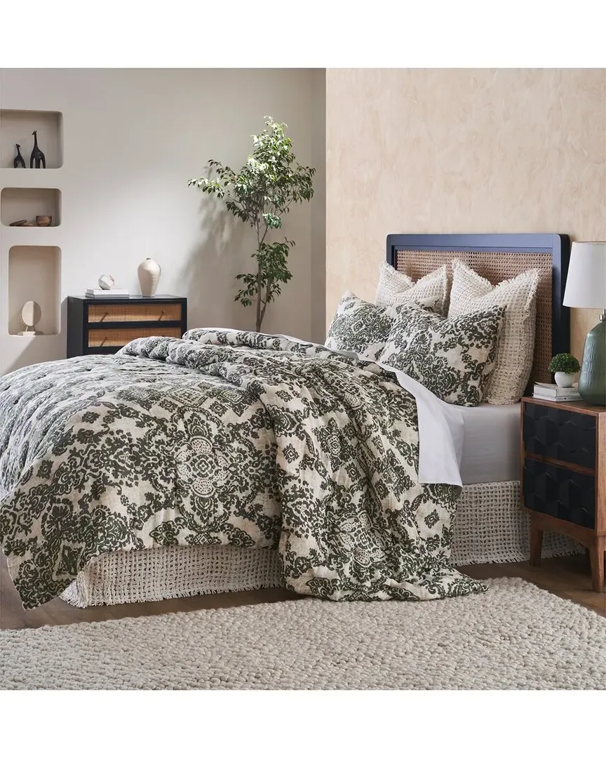 Leslie King Comforter - Kale, Linen Cotton image