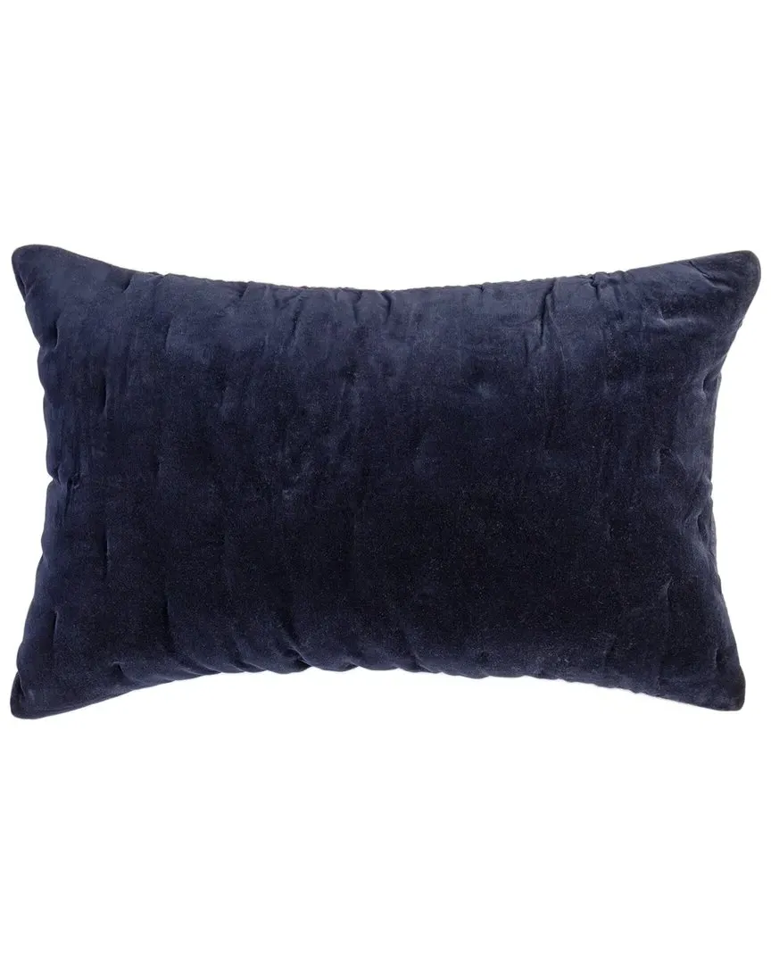 Maven Linen & Velvet Sham - Indigo image