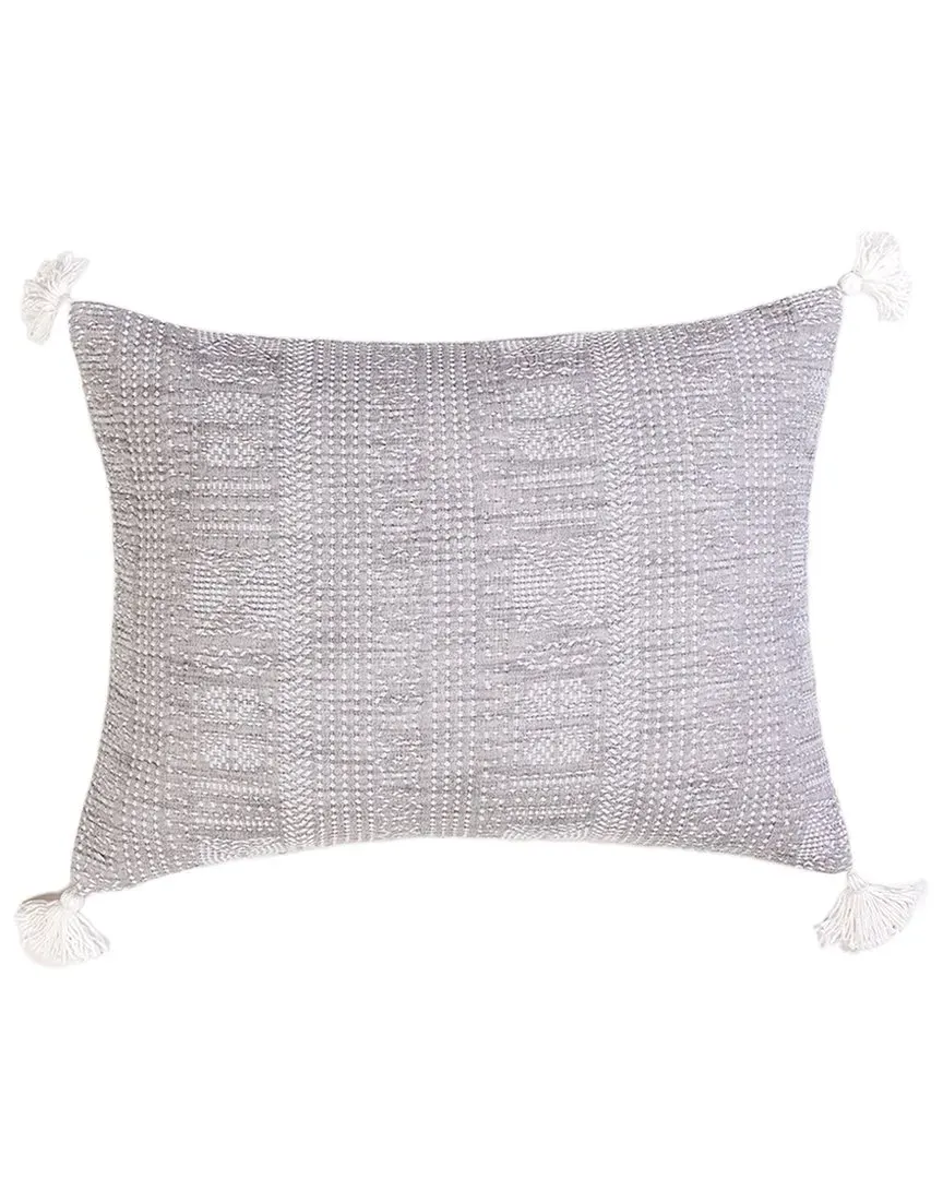 Maverick Pillow Sham with Tassels - Grey, Cotton image