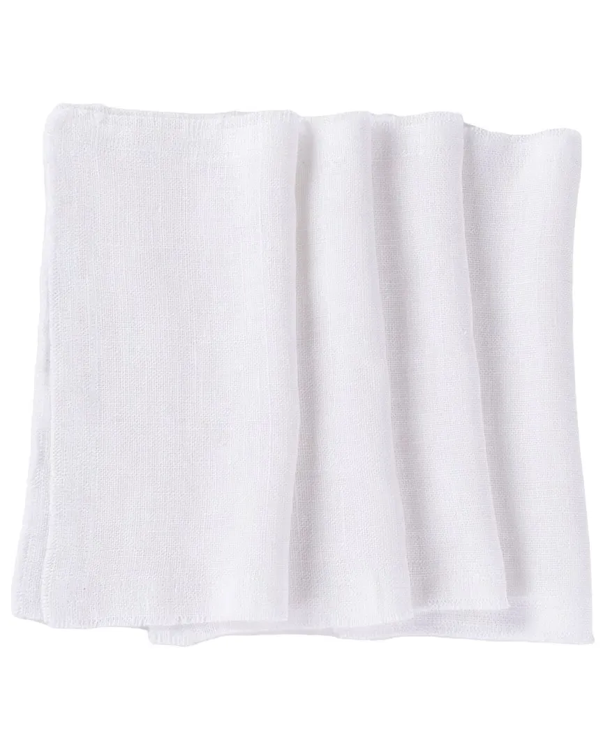 Ranier Set of 4 Cocktail Napkins - Ivory, Linen