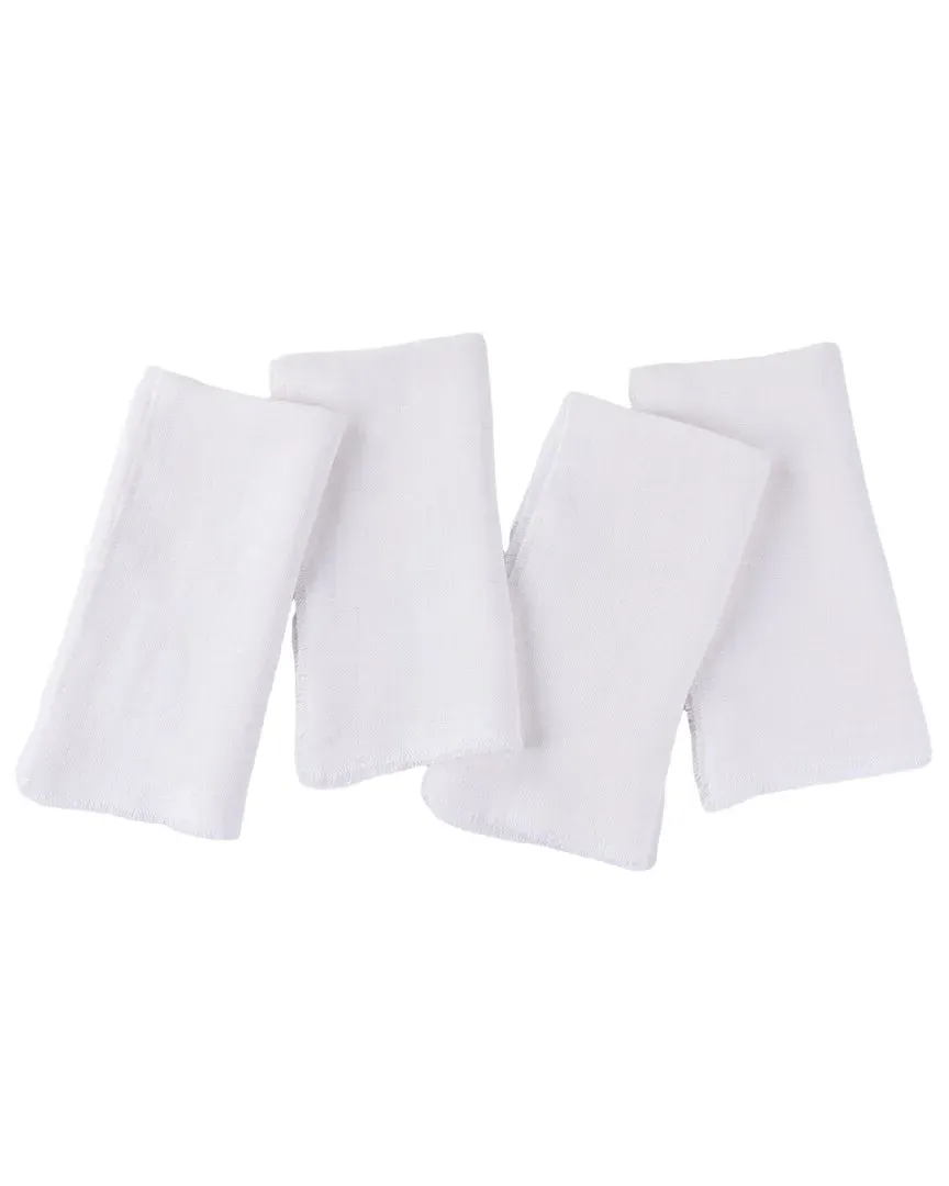 Ranier Set of 4 Dinner Napkins - Ivory, Linen